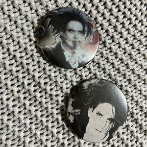The Cure Robert Smith pins